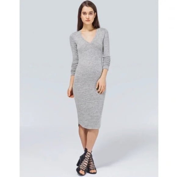 Wilfred Deep V Sweater Dress - Picture 1 of 3